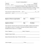 Minor Medical Consent Form For Grandparents