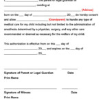 Printable Grandparent Medical Consent Form