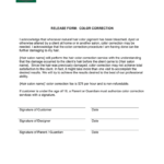 Color Correction Consent Form