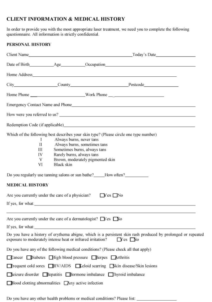 Tattoo Apprentice Consent Form