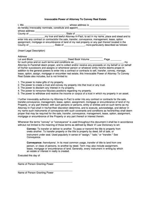 Irrevocable Consent Form Real Estate