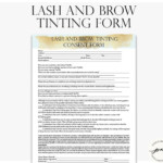 Eyelash And Eyebrow Tinting Consent Form