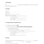 Parental Consent Form For Minor Child To Travel