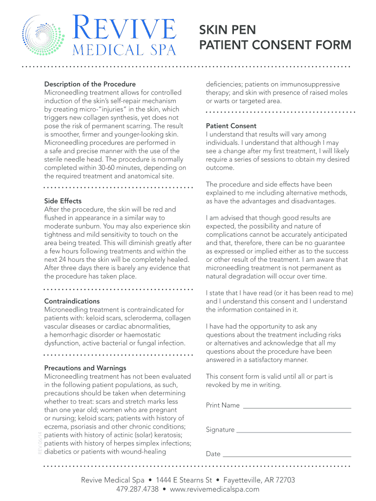 Bellus Medical Skinpen Consent Form