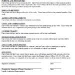 Consent Form For Human Subject Research