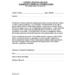 Parental Consent For Therapy Form