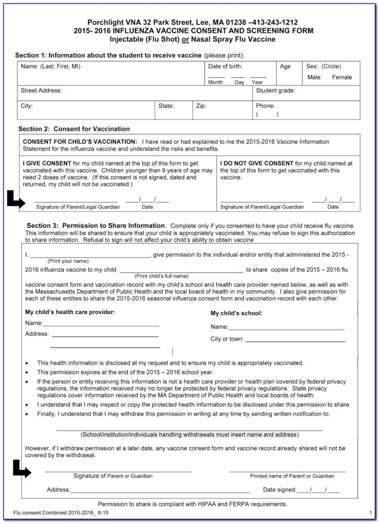 Pneumonia Consent Form