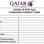 Qatar Airways Covid Consent Form