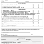 Vaccine Screening And Consent Form