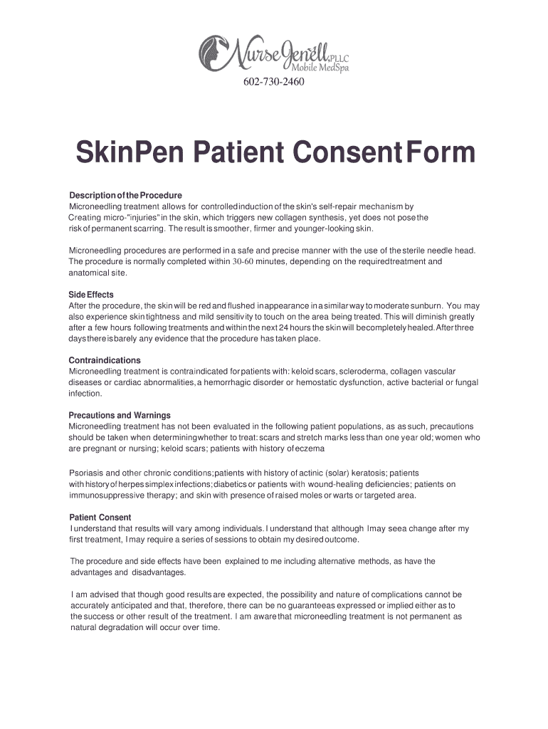 Bellus Medical Skinpen Consent Form