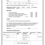 Tdap Consent Form Texas