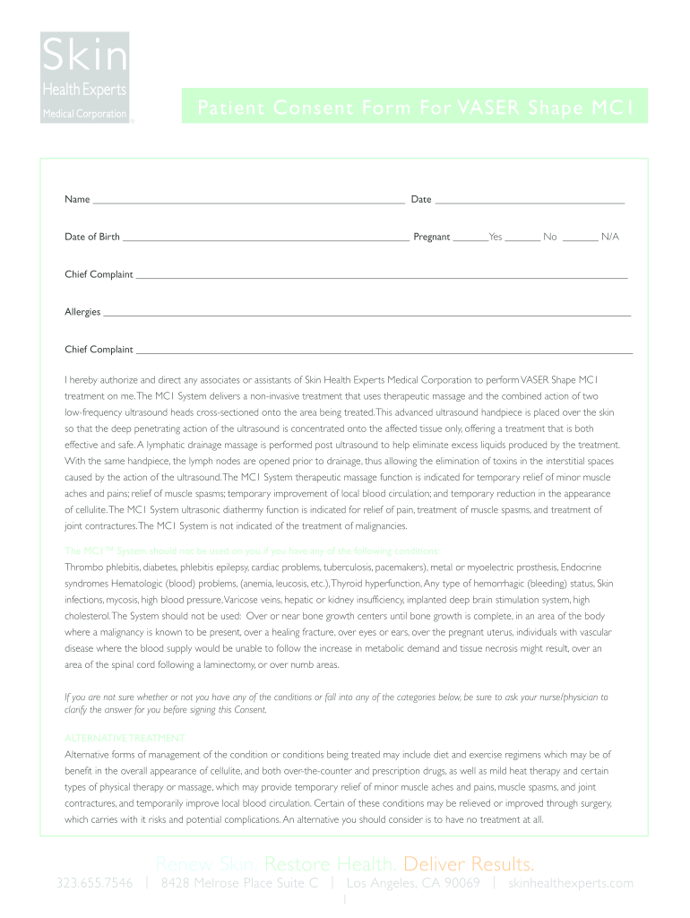 Teletherapy Consent Form Speech Therapy