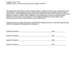 Tenant Credit Check Consent Form