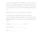 Consent Form For Usability Testing