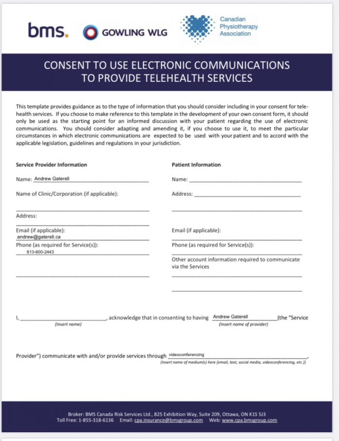 Virtual Consent Form