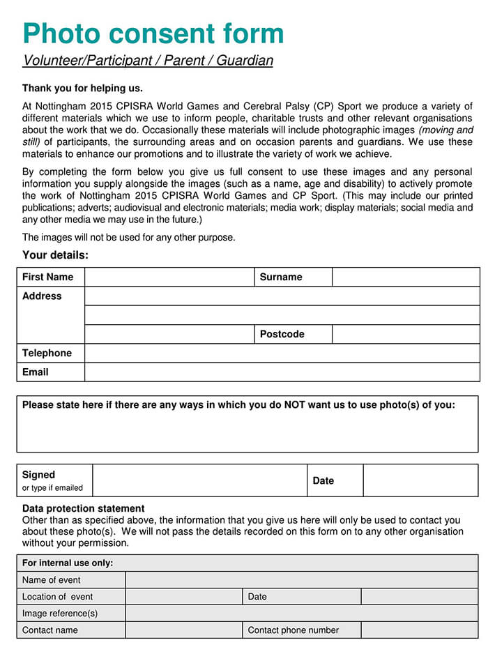 Biometric Consent Form Template