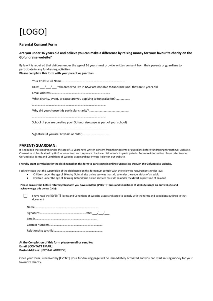 A Written Informed Consent Form Should Include The