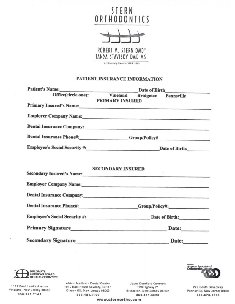 Ortho Consent Form