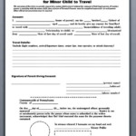 Delta Airlines Child Travel Consent Form