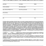 Background Consent Form Template