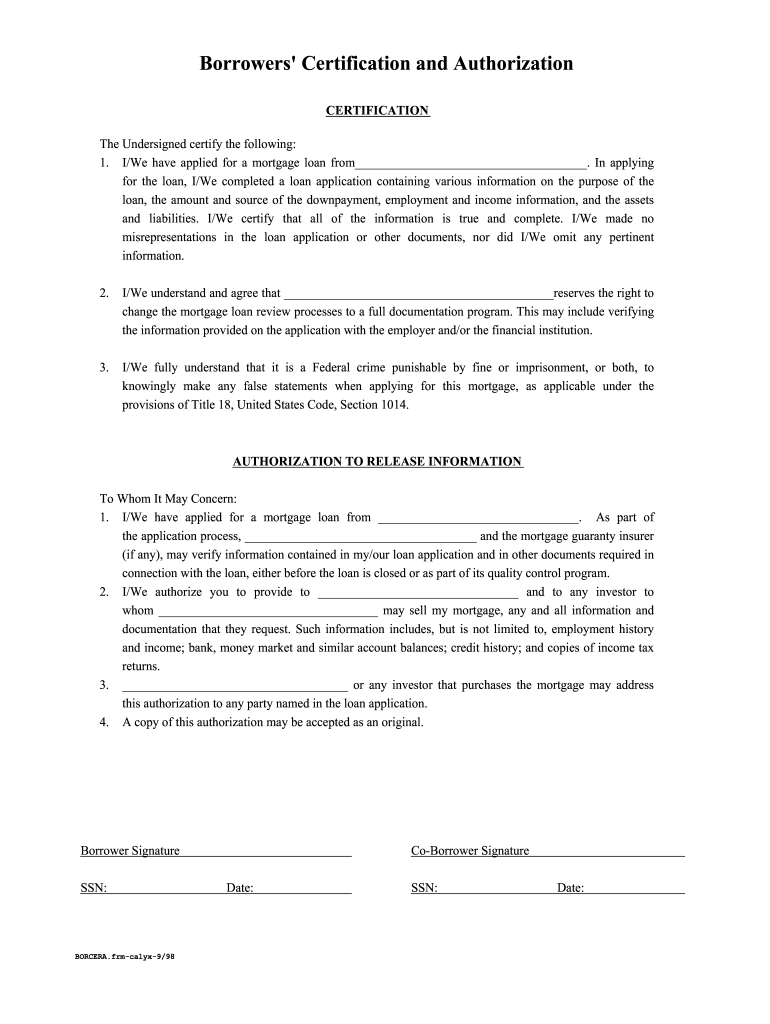 Loan Consent Form
