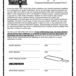 Corporal Punishment Consent Form