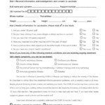 Consent Form For Covid 19 Vaccine