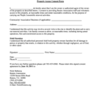 Property Access Consent Form
