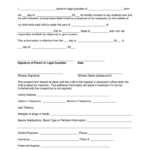 Consent Form To Treat A Minor