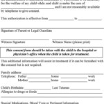 Childcare Medical Consent Form