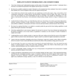 Implant Placement Consent Form