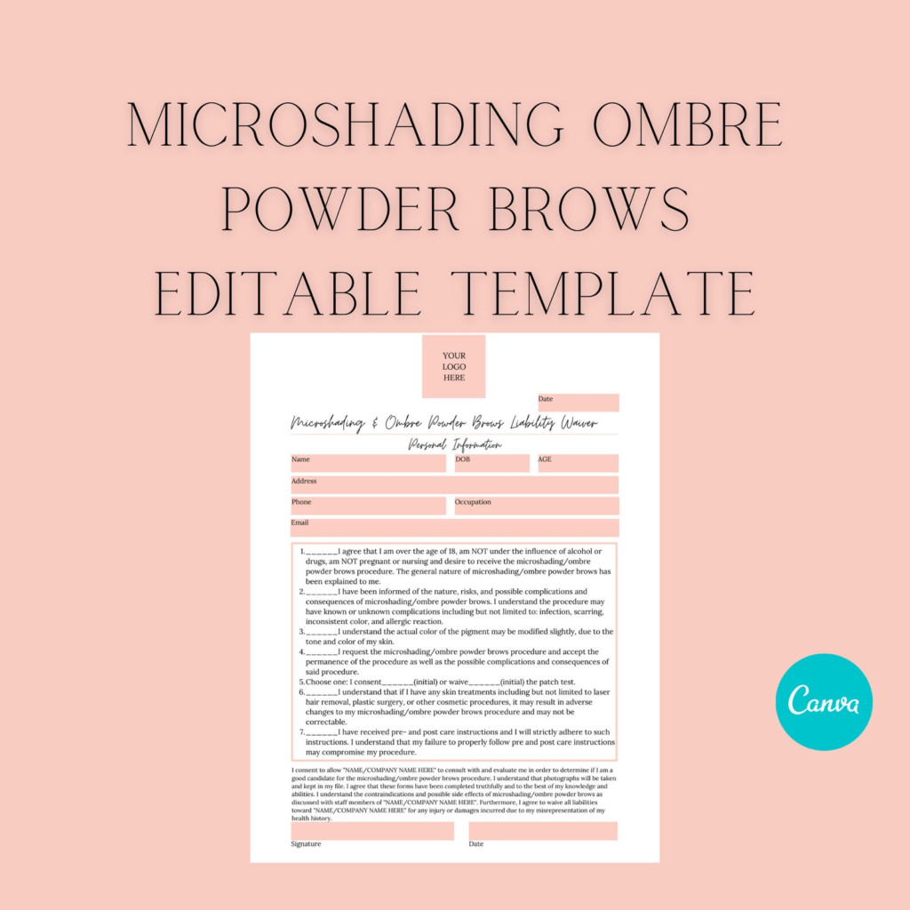 Ombre Powder Brows Consent Form