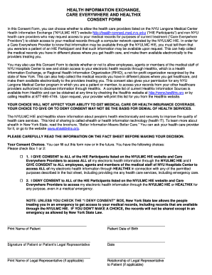 Care Everywhere Consent Form