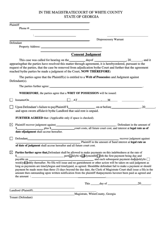 Georgia Statewide Consent Form