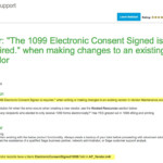 Electronic 1099 Consent Form