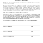 Corporal Punishment Consent Form