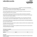 Massage Therapy Consent Forms Free