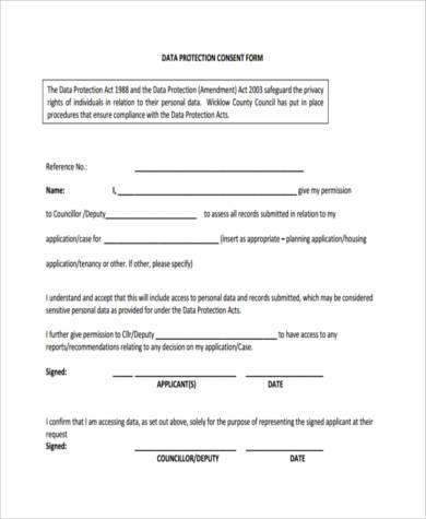 Personal Data Data Privacy Consent Form