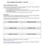 Email Consent Form Template