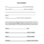 Counselling Consent Form Template