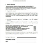 Informed Consent Form Template For Interviews