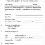 Release Of Information Consent Form