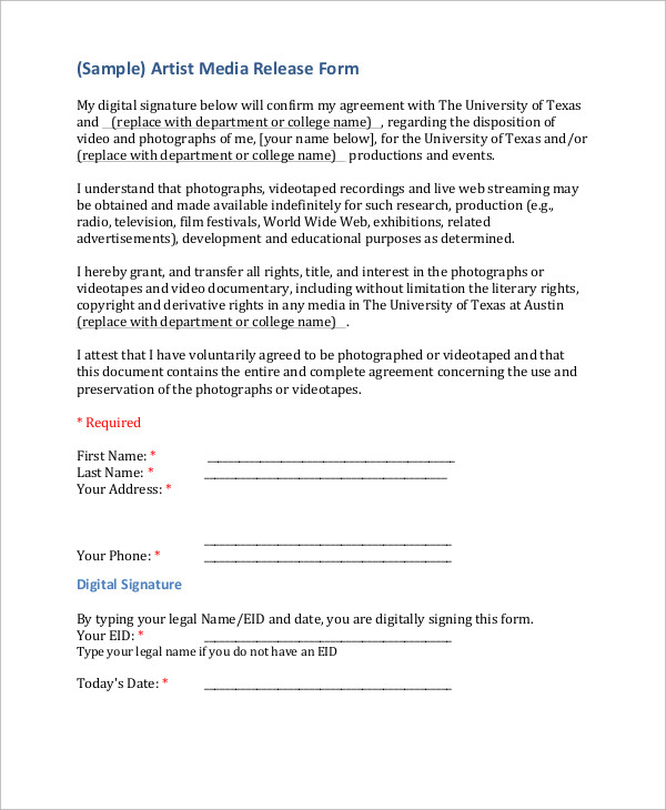 Church Live Streaming Consent Form