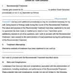 Dental Extraction Consent Form Template