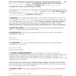 Landlord Sublease Consent Form