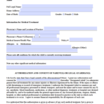 Consent Form For Medical Treatment Of A Minor