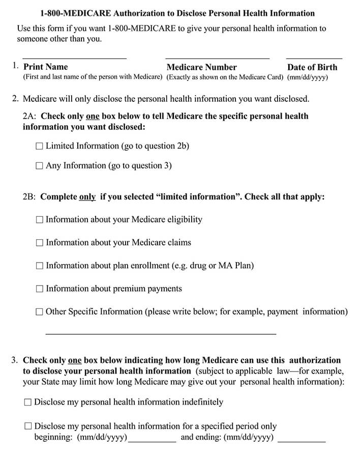 Medicaid Consent To Release Form