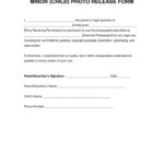 Children's Photo Release Consent Form