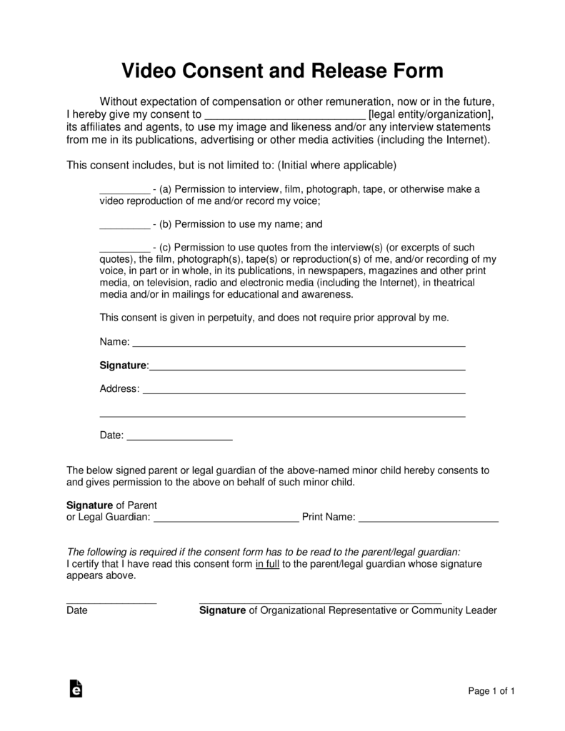 Online Consent Form Free