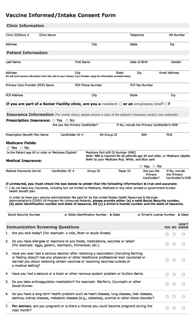 Stop And Shop Vaccine Consent Form